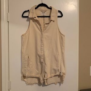 Cut off jumpsuit/romper